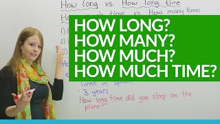 How to Ask Questions HOW LONG HOW MUCH [upl. by Layla]