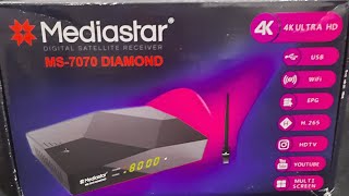 Mediastar MSDiamond 7070 4K Forever Kutu Ve Menü Açılış [upl. by Emlen]