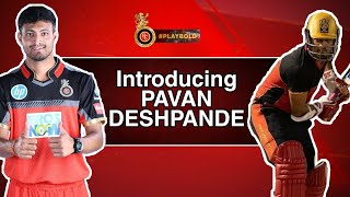 PAVAN DESHPANDE powerful hitter for RCB  Royal Challengers Bangalore  Vivo IPL 2021 [upl. by Dania]