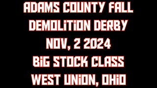 Adams County Ohio Fall Nov 2 2024 Big Stock Class [upl. by Odranoel]