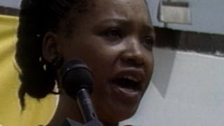 Mandelas daughter reads letter rejecting condtional release [upl. by Yrtnahc]