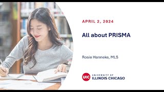 All About PRISMA Spring 2024 Systematic Reviews Webinar Series [upl. by Euqinoj]