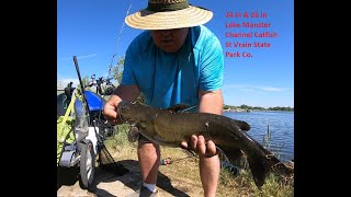 St Vrain State Park 24in amp 26in Lake Monster Channel Catfish [upl. by Skees]