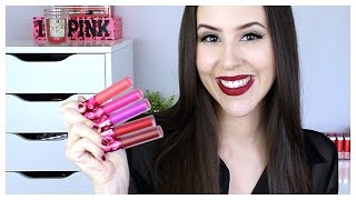 Lime Crime Velvetines  Lip Swatches  Beauty with Emily Fox [upl. by Nyliak]