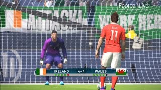 PES 2017  Ireland vs Wales  Penalty Shootout  Gameplay PC [upl. by Renault]