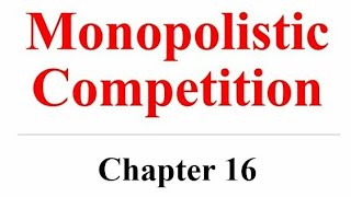 Monopolistic Competition  Microeconomics chapter 16 by Mankiw in UrduHindi  The Economics [upl. by Alten]