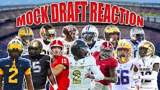 Bleacher Reports 2025 NFL Mock Draft Reaction [upl. by Llenahs]