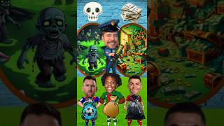 Zombies o Dinero ☠️ Ronaldo vs Messi vs Ishowspeed [upl. by Horton120]