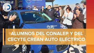 En Guanajuato estudiantes de preparatoria crean vehículo eléctrico [upl. by Gnat954]