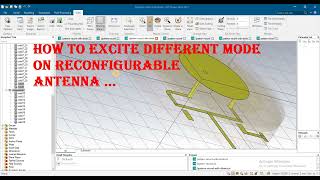 TM01 mode and TM11 mode excitation in reconfigurable antenna in cst [upl. by Atiuqes]