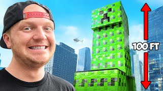 I Survived Worlds Biggest Minecraft Creeper [upl. by Olbap]