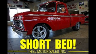 RARE 1966 Ford F100 SHORTBED V8 AUTOMATIC RESTORED FOR SALE  WWWTHIELMOTORSCOM [upl. by Bertha650]