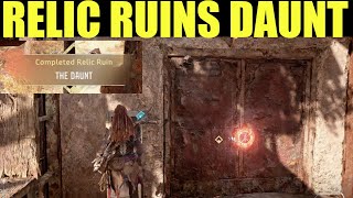 relic ruin the daunt walkthrough  Horizon forbidden west how to Complete the daunt relic ruin [upl. by Ssenav956]