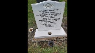 MARBLE HEADSTONE CLEAN amp RELETTER Remove Lead Lettering amp paint them back in with Mirror Black [upl. by Savory39]