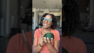 How to HalfDouble Crochet  LeftHanded  crochetforbeginners crocheting croche [upl. by Arehc]