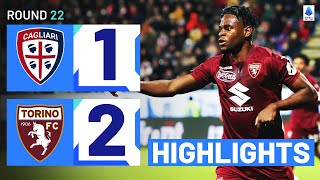 CAGLIARITORINO 12  HIGHLIGHTS  Toro edge Sardinians in Cagliari  Serie A 202324 [upl. by Chilcote]