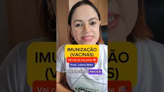 IMUNIZAÇÃO Vacinas  Dica de prova enfermagemparaconcursos vacinas enfermagem [upl. by Calhoun]