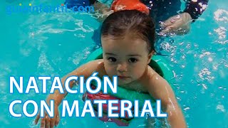 Aprendizaje y dominio del agua Con material de natación [upl. by Pavlov709]