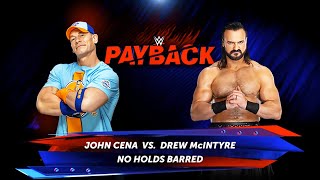 John Cena vs Drew McIntyre  No Holds Barred Match  WWE 2K24 [upl. by Ripley]