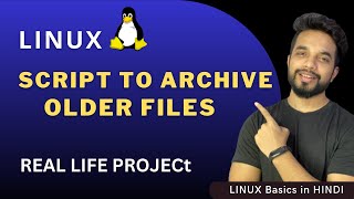 Shell Scripting Project 2  Archive Older Log Files  MPrashant [upl. by Enois]