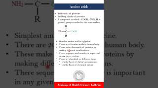 Amino acids  Biochemistry  by Imran Yaseen [upl. by Nilrev]