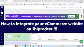 How to Integrate your eCommerce website on Shiprocket [upl. by Ahsitan]