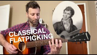 Flatpicking Guitar Lesson Learn a New Way to Play a Sor Classical Etude [upl. by Quill]