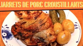 Jarrets de porc croustillants au four  Sweinhaxn allemand pour Oktoberfest  Recette  208 [upl. by Worrell]