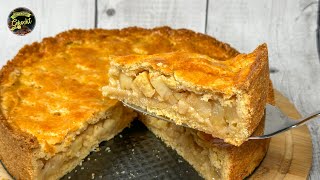 Gedeckter Apfelkuchen nach Omas Art  UNGLAUBLICH LECKERES REZEPT [upl. by Ezitram]