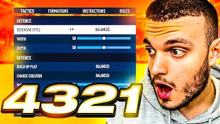 4321 is UNBEATABLE 👀 ✅ Best FC24 Pro 200 Custom Tactics and Tips 🔥 [upl. by Anilah]