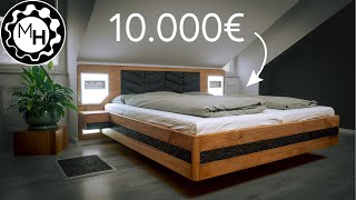 Homemade 10000€ Bed  4 Unique Features [upl. by Etnaed]