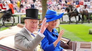 King Charles and Queen Camilla lead Royal procession at Royal Ascot day one [upl. by Lib]