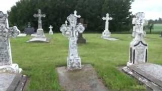 Saskatchewan Graveyard Cemetery Video 6 St Julien Ukranian Church Alvena Front Graves SK [upl. by Nais]