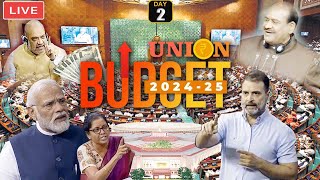 LIVE LOK SABHA  2nd Day PM Modi Vs Rahul Gandhi in Parliament Budget Session of 18th Lok Sabha 2024 [upl. by Sldney]