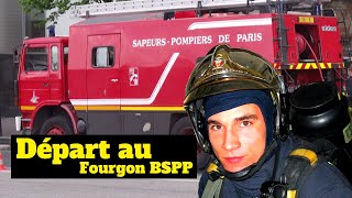 BSPP  Départ en INTERVENTION POMPIERS de Paris  Départ pour feu [upl. by Nibas]