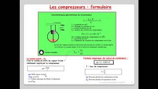 Leçon N°21  Formulaire compresseur à piston [upl. by Vierno462]