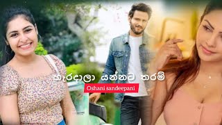 heradala yannata tharam හැරදාලා යන්නට තරම්  oshani sandeepani lyrics video [upl. by Lusty]