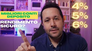 CONTO DEPOSITO MIGLIORE 2024 Chi offre i rendimenti più alti 🏦 [upl. by Arni]