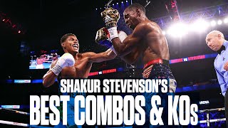 Shakur Stevensons Best Combinations and Knockouts  FIGHT HIGHLIGHTS [upl. by Eletnahs]