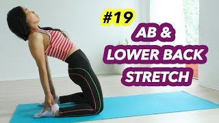 Abs and Lower Back Stretch  Repair and Recover  21 Day Lose Belly Fat Challenge 19 [upl. by Cumings634]