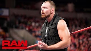 Dean Ambroses Shield loyalty comes into question Raw Oct 1 2018 [upl. by Bernie740]