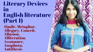 Literary Devices Figures of Speech in English Literature  Part 1 [upl. by Lladnar]