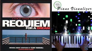 A160 Requiem For A Dream Main Theme  Kronos Quartet  Piano Visualizer Piano Cover [upl. by Ileane]