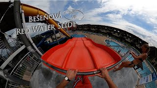 Bešeňová Red Water Slide Familyslide 360° VR POV Onride [upl. by Lail]