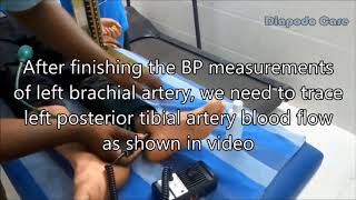 Calculate Ankle Brachial Index using hand held Vascular doppler from ABI Manager software [upl. by Noscire]