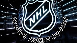 all 32 NHL goal horns update I think [upl. by Arvy241]