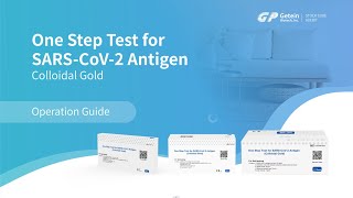 【COVID19 SelfTest Operation Guide】Getein One Step Test for SARSCoV2 Antigen Colloidal Gold [upl. by Eidob]