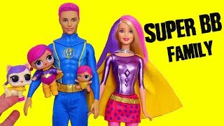 Barbie Families  The SUPER BB Doll FAMILY Rescues Jack Jack  Toys and Dolls Fun for Kids [upl. by Metah]