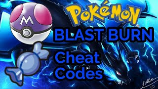 Pokemon Blast Burn  Cheat Codes  Rare Candy  Master Ball etc [upl. by Alaecim]