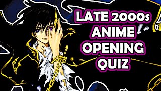 Mid to Late 2000s Anime Openings Quiz EASY  IMPOSSIBLE  100 Openings [upl. by Wickner]